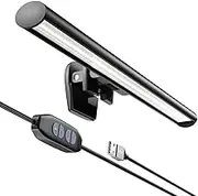 Portable Laptop Monitor Light Bar with USB Connection, e-Reading LED Task Lamp, 3 Color Temperature Settings, 10 Levels of Brightness Adjustment, No Glare on The Screen, Saves Space