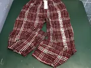 boxercraft men's flannel pant new red plaid