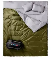 Cold Weather Sleeping Bag f 0 Degree 2 Person Two Double For Adults Backpack NEW