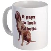 11oz mug Pathetic Redbone Coonhound - Printed Ceramic Coffee Tea Cup