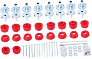 MagiDeal Body Mount Bushing Kit High Performance Kf04060BK Auto Accessories Easy Installation Replace Parts for F-250 F-350 F-550, Red