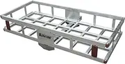 Ultra-Tow Aluminum Hitch Cargo Carrier- 500-Lb Capacity Silver 49inx22.5inx8inH