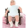 【KEROPPA】可諾帕MIT0~6個月嬰兒厚底止滑短襪x3雙(白配紅)95001-B