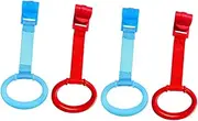 Milisten 4Pcs Crib Pull Rings Standing Assist Rings for Safe Crib Hook for Supportive Bed Accessories