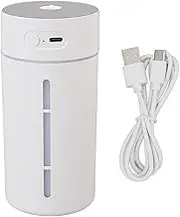 Mini Humidifier - 250ml USB Charger, Cool Mist for Skin Moisturization and Projector Light for Bedroom, Office, Car