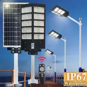 Solar Wall Lights Pathway Motion Sensor 1600W LED Bulbs Outdoor Lamps Waterproof