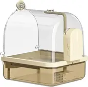 Bird Cage Bath - Automatic Bird Bath | Automatic Chew-Proof Bathtub Perch Stand 2 Modes For Indoor Aviary Breeding Travel Show