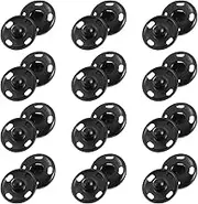 uxcell 50 Sets Sewing Snap Buttons, 15mm Press Buttons Metal Snap Fasteners for Clothes DIY Crafts, Black