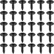 50 Pcs 5mm Black Torx Screw Car Engine Under Cover Splash Guard Self-Tapping Screws Compatible with Audi A4 A3 A5 A6 A7 A8 Q5 VW Golf Passat
