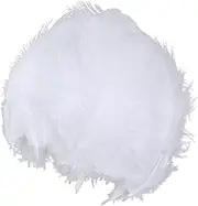 Pack of 100 Beautiful Chicken Satinettes Loose Feathers for DIY Craft Wedding, White, 5-10cm