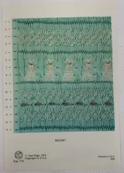 Smocking Plate - MEOW! by Jane Page