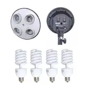 800w Photography Photo Studio 4 Head Socket Lamp Light