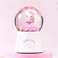 在飛比找誠品線上優惠-JARLL讚爾藝術Hello Kitty花仙子 水晶球音樂盒