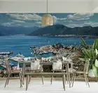 3D Ocean Town Wallpaper Wall Mural Removable Self-adhesive 346