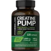 Creatine Capsules | 120 Count | 3000mg | German Creatine Monohydrate | Creapu...