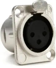 Neutrik NC3FD-L-1 3-pole Female XLR Panel-mount Connector (10-pack) Bundle