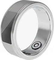 Porodo Smart Ring Health Tracker 19.1mm, 5 Days Working Time, Heart Rate & Body Temperature, Daily Fitness, Calorie Counter, Blood Oxygen, Menstrual Cycle Monitor - Black (Silver)