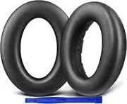 SOULWIT Replacement Earpads for Sennheiser Accentum/Accentum Plus Wireless Headphones, Ear Pads Cushions with Soft Protein Leather, High Density Foam - Black