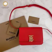 在飛比找蝦皮購物優惠-【雪曼國際精品】 已保留─BURBERRY 紅色防刮牛皮迷你