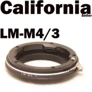 Leica M Lens to Micro 4/3 M4/3 Mount Adapter GX1 GX1 EP3 E-M5 GF2 GF3 GH1 GH2
