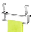 Kitchen Hook Over Door Bathroom Rail Cupboard Hanger Bar Towel Holder Rack AU