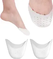 2 Pairs Silicone Gel Toe Protector For Ballet Pointe Dance Athlete With Breathable Hole