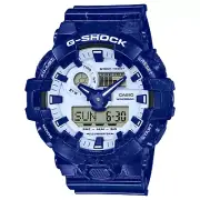 Casio G-Shock Blue and White Porcelain Steeled Men's Watch GA-700BWP-2A