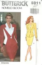 Butterick Sewing Pattern 5911 Jacket Skirt Misses Size 6-10
