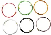 6 Pack Bonsai Training Wire 1.0mm Aluminum Bonsai Wire 5m Length for DIY Plant Shaping