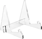 Vaveren Bookends Stands Reading Book Display Hardcover Textbook Recipe Holder, Easel Display Holder, Clear