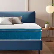 [Planet Sleepings] 12 Inch Queen Hybrid Mattress Bed in a Box,Medium Firm Gel Memory Foam Mattress with Individually Wrapped Pocket Coils Innerspring for Motion Isolation, CertiPUR-US Certified