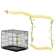 Bird Parrot Swing Toys, Chewing Standing Perch Swing, Wooden Parakeet Perch For Cockatiels, Cockatiels, Conures, Pet Supplies