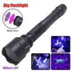 High Powerful LED Flashlight Blacklight 365Nm UV Light Ultraviolet Inspect Lamp