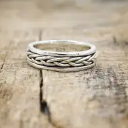 Solid 925 Sterling Silver Celtic Spinner Ring Men & Women Band Ring Gift For Her