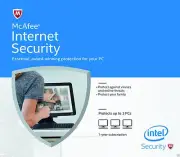 McAfee Internet Security 2021 Anti Virus Software 1 Year Licence 3 Users/PC