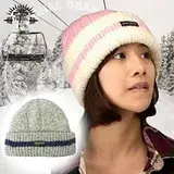 在飛比找遠傳friDay購物優惠-台灣製造【SNOW TRAVEL】純羊毛線條保暖透氣反摺帽/