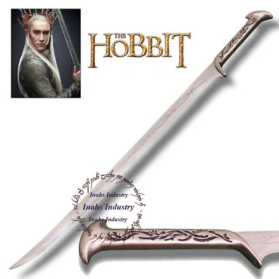 Hobbit Sword of Thranduil Elf King LOTR Replica Handmade With Display Stand