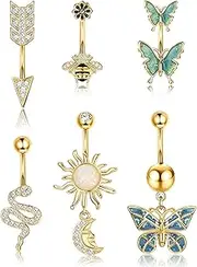 [Sanfenly] Cartilage Earring 18G Flat Back Stud Earrings Surgical Steel Helix Tragus Piercing Jewelry