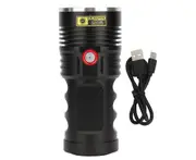 Outdoor Aluminum Alloy LED Torch Mini Portable Multi-function USB Charging Flashlight(Gray)