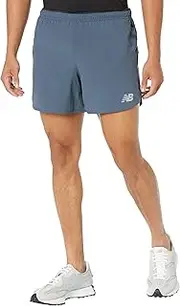 [New Balance] Men's Impact Run 5 Inch Short Shorts Sport Lifestyle Thunder