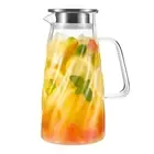 Glass Pitcher With Lid For Fridge Iced Tea Pitcher 57 Oz 1.7l Sun Tea Pitcher Ga