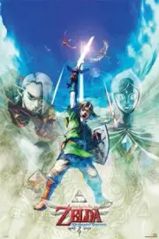 ZELDA SKYWARD SWORD LINK ATTACK POSE 24X36 POSTER ACTION VIDEO GAME NINTENDO FUN
