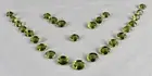 Natural Peridot Oval Cut 11x9mm 26 Pc 60.86 Ct Green Gemstone Ring Earring Set