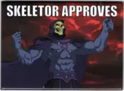 Masters of the Universe Skeletor Approves Art Image Refrigerator Magnet UNUSED