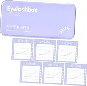 NIYANGLE 1Set Compact Magnetic False Eyelash Organizer Case Stylish Cosmetic Storage Box for Women Space Saving Design Durable Makeup Travel Case Empty Lash Box for Easy Access