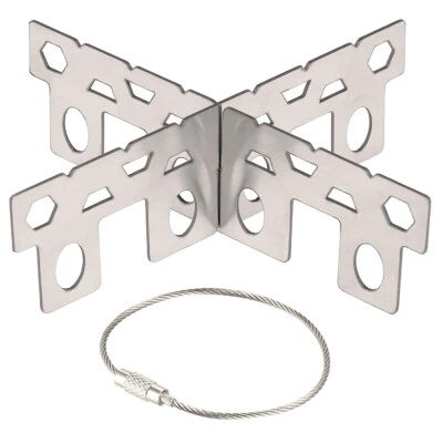 Titanium Alcohol Stove Rack Cross Stand Outdoor Camping Stove Stand For Camping