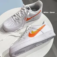 在飛比找蝦皮購物優惠-Nike Air Force 1 Low 白橙 復古 休閒鞋