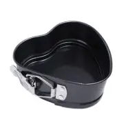 Heart Shaped Springform Cake Mold Pan Toast Mold with Removable Loose Base Ba...