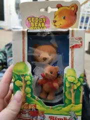 Vintage Simba Teddy Bear World One Mama Bear In Blue Dress New In Box.