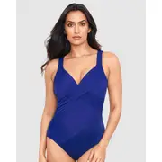 Miraclesuit Swim Rock Solid Revele Crossover Shaping Swimsuit